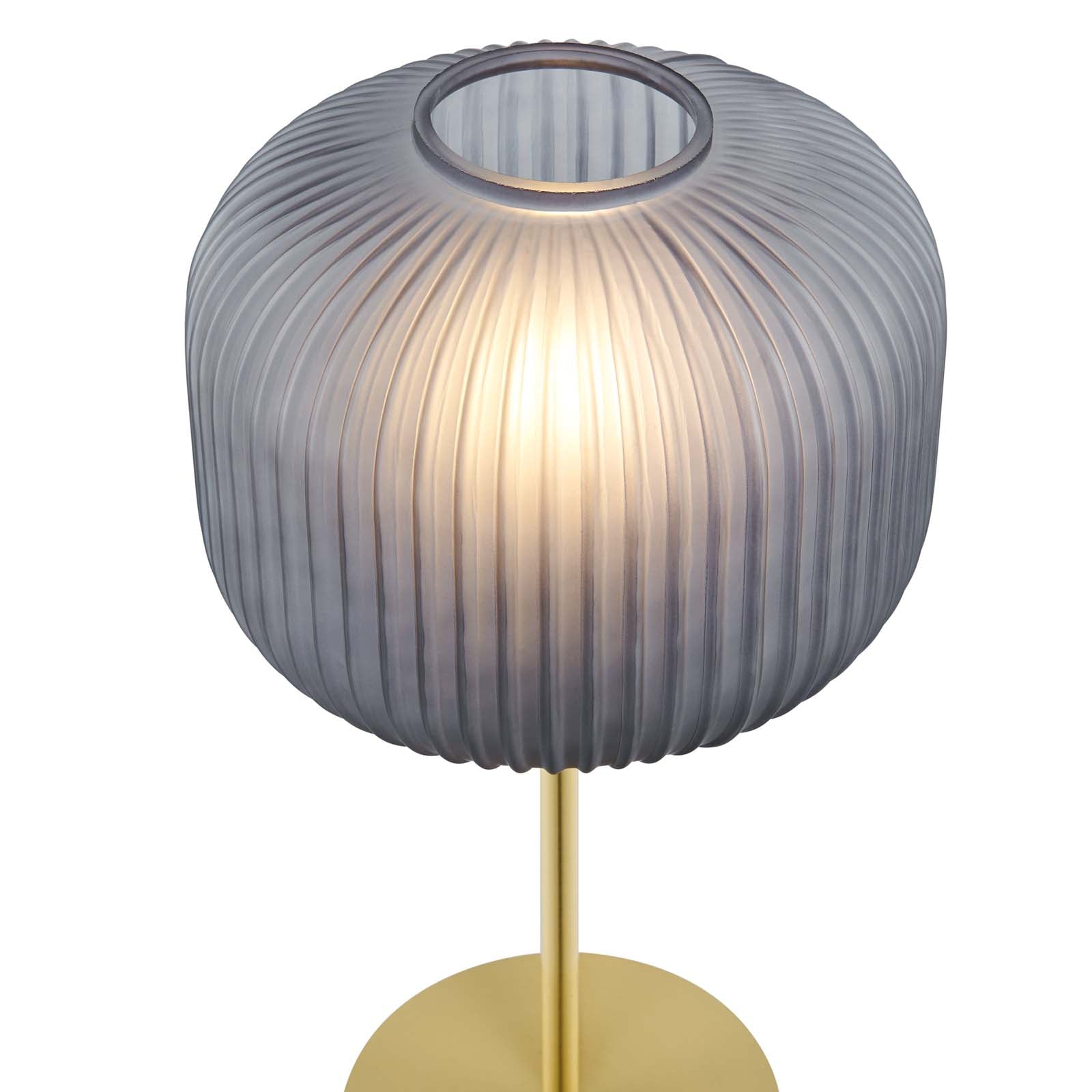 Reprise Glass Sphere Glass and Metal Table Lamp By HouseBean