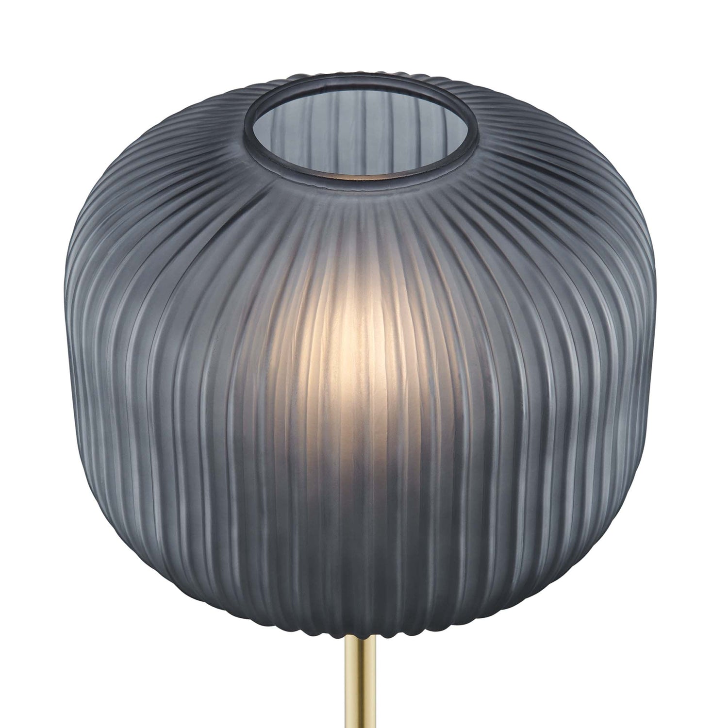 Reprise Glass Sphere Glass and Metal Floor Lamp by Modway