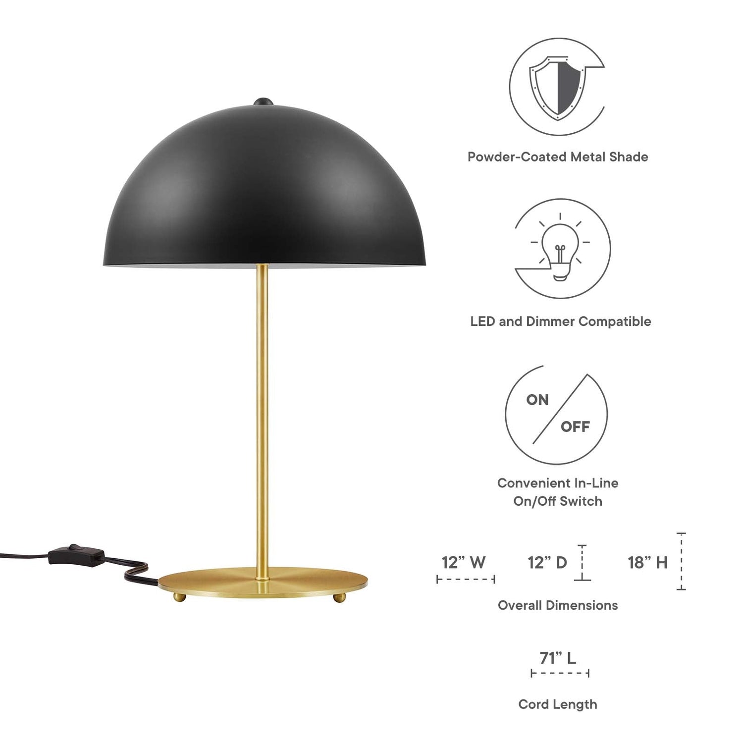 Ideal Metal Table Lamp By HouseBean