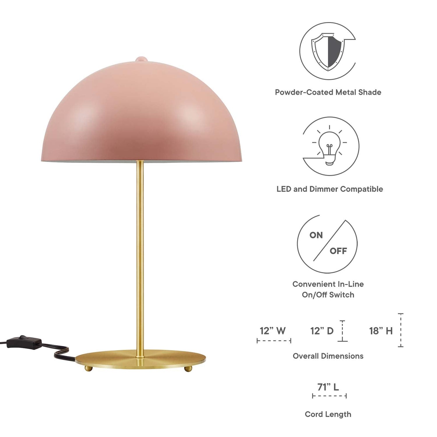 Ideal Metal Table Lamp By HouseBean