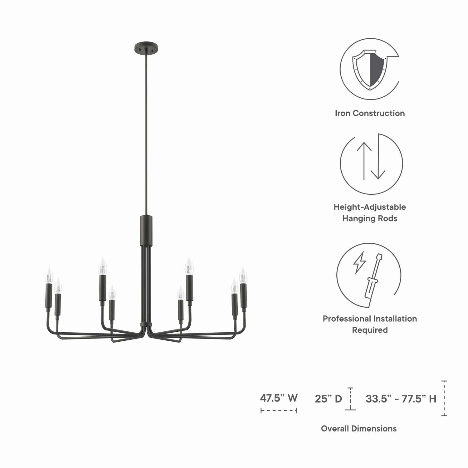 Rekindle 8-Light Chandelier By HouseBean