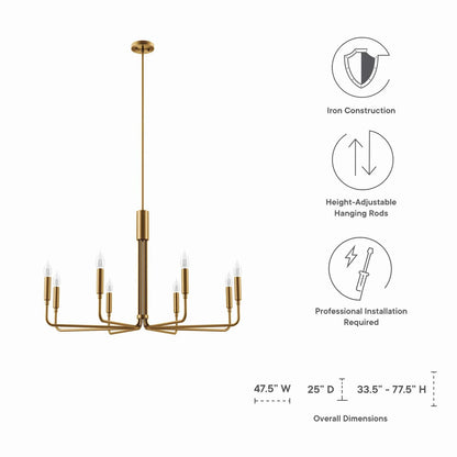 Rekindle 8-Light Chandelier By HouseBean