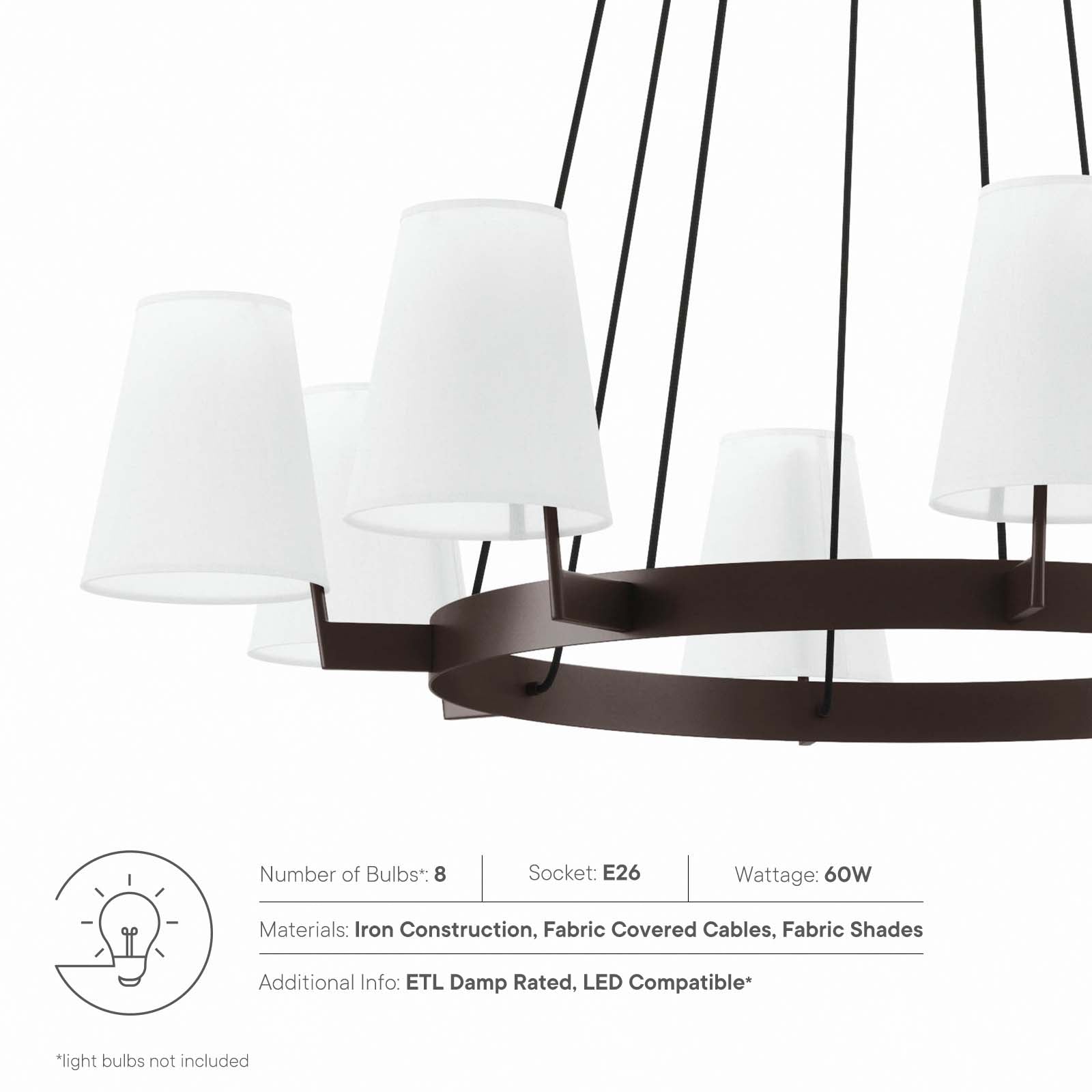 Surround 8-Light Chandelier By HouseBean