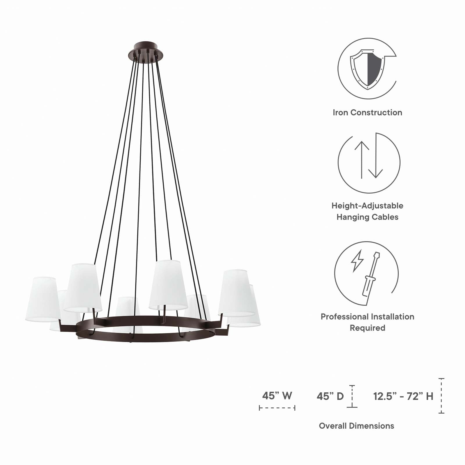 Surround 8-Light Chandelier By HouseBean