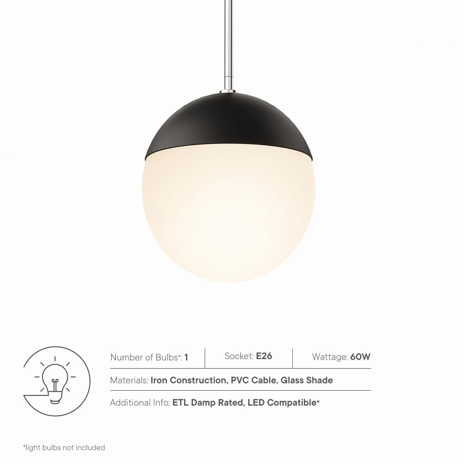 Stellar 1-Light Pendant Light By HouseBean