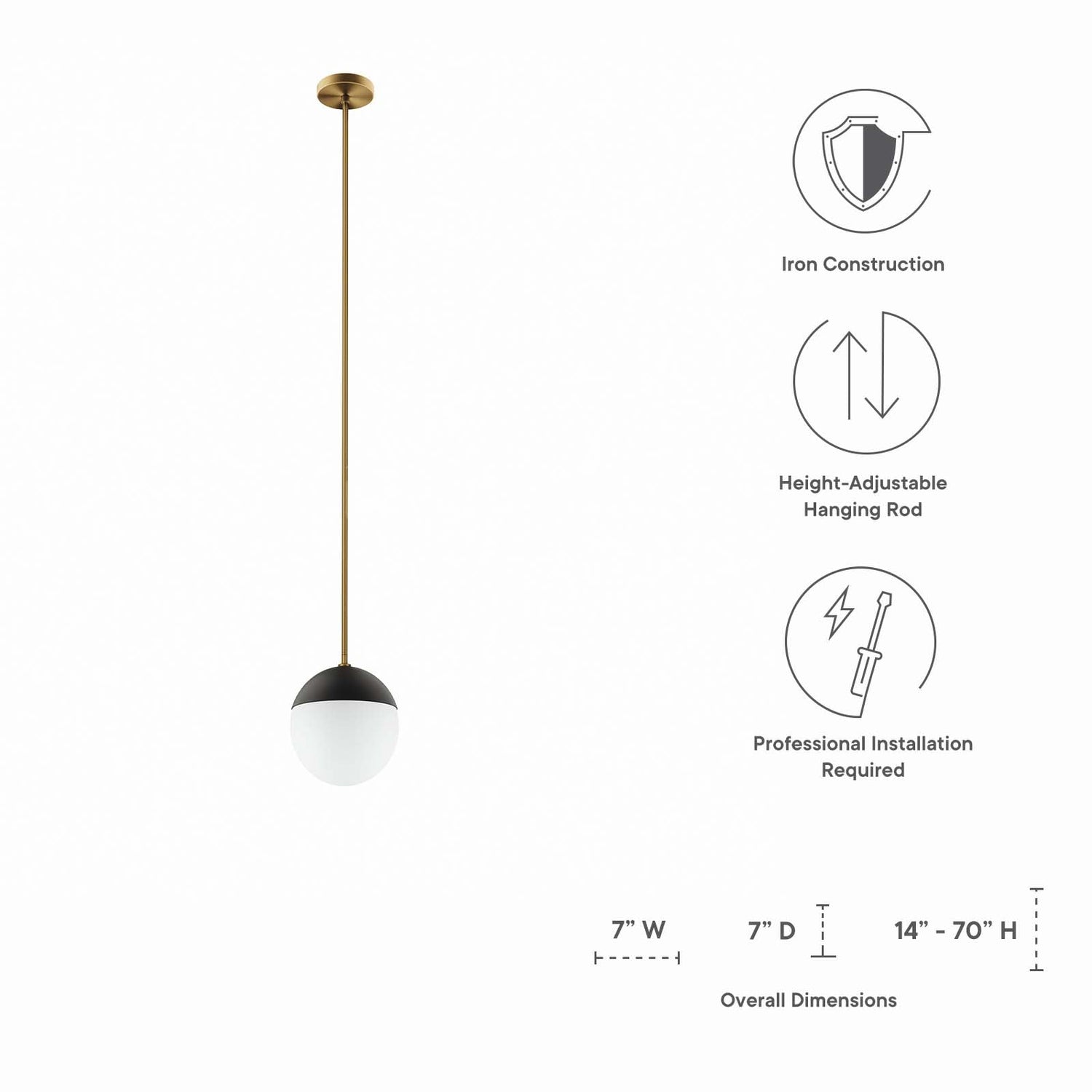 Stellar 1-Light Pendant Light By HouseBean