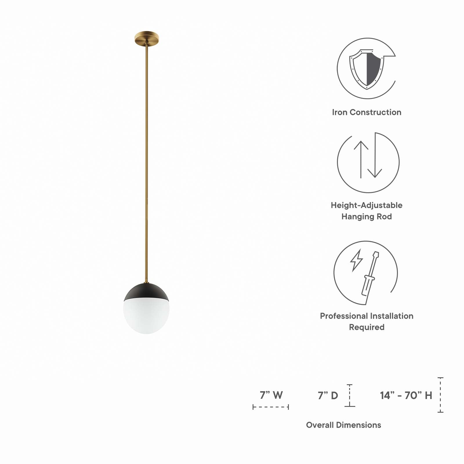 Stellar 1-Light Pendant Light By HouseBean