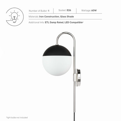 Stellar 1-Light Wall Sconce by Modway