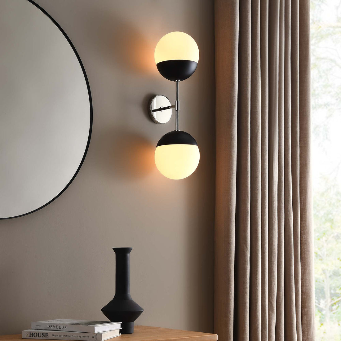 Stellar 2-Light Wall Sconce by Modway