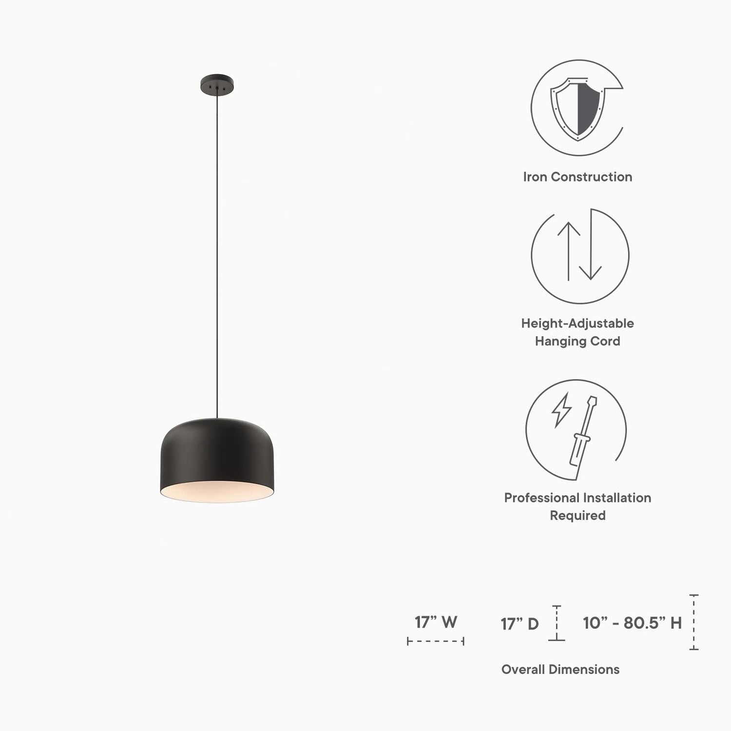 Avenue 1-Light Pendant Light By HouseBean