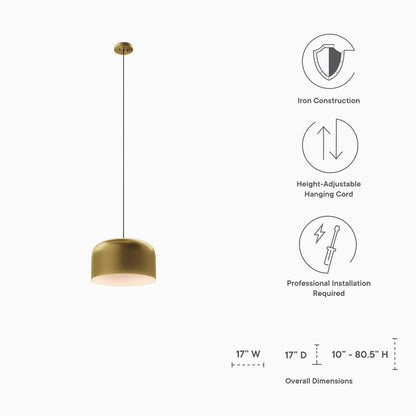 Avenue 1-Light Pendant Light By HouseBean