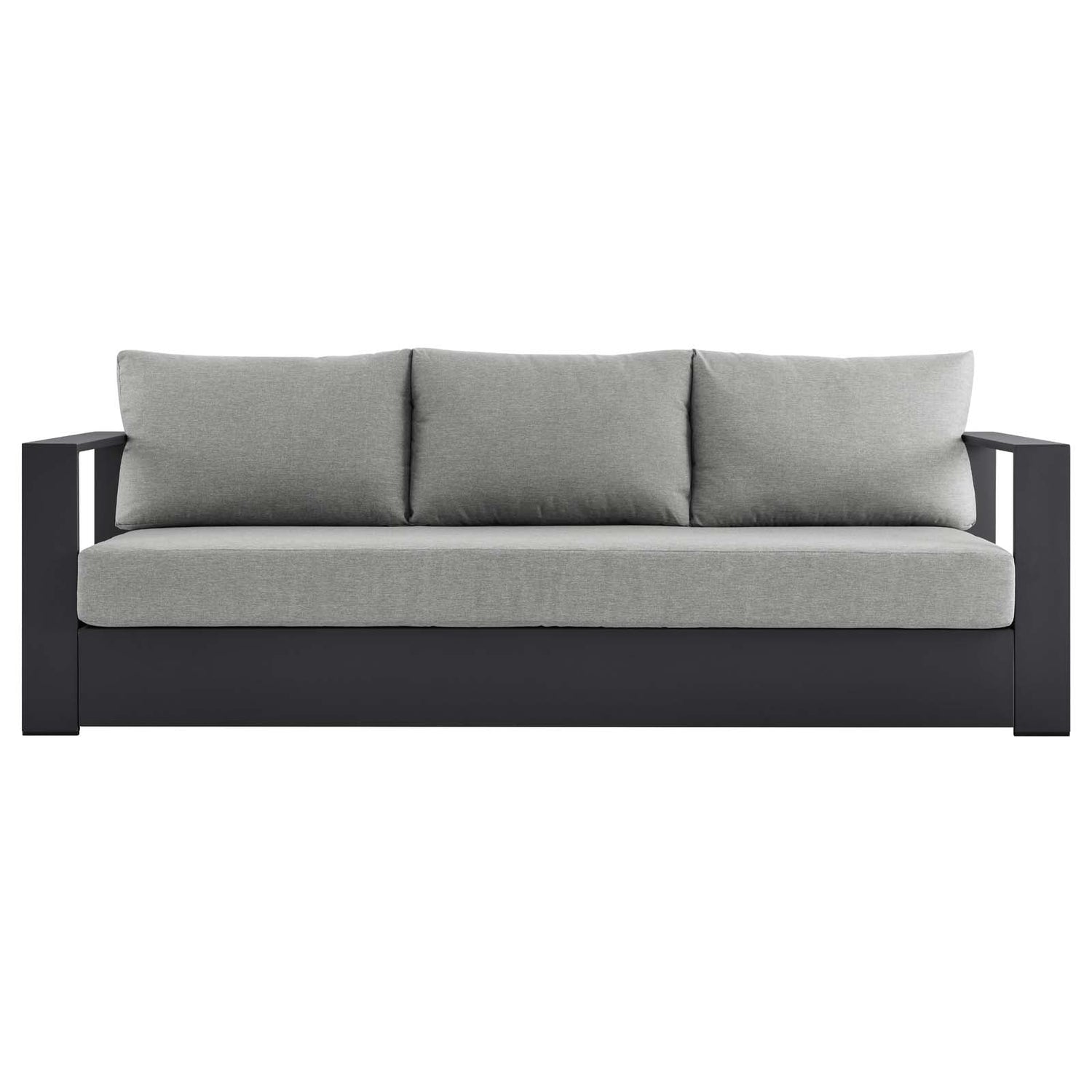 Tahoe Outdoor Patio Powder-Coated Aluminum Sofa By HouseBean