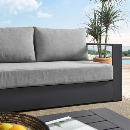 Tahoe Outdoor Patio Powder-Coated Aluminum Sofa By HouseBean