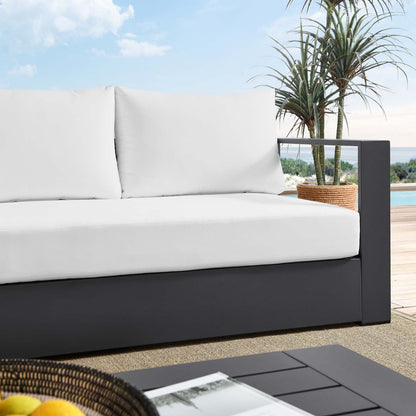 Tahoe Outdoor Patio Powder-Coated Aluminum Sofa By HouseBean