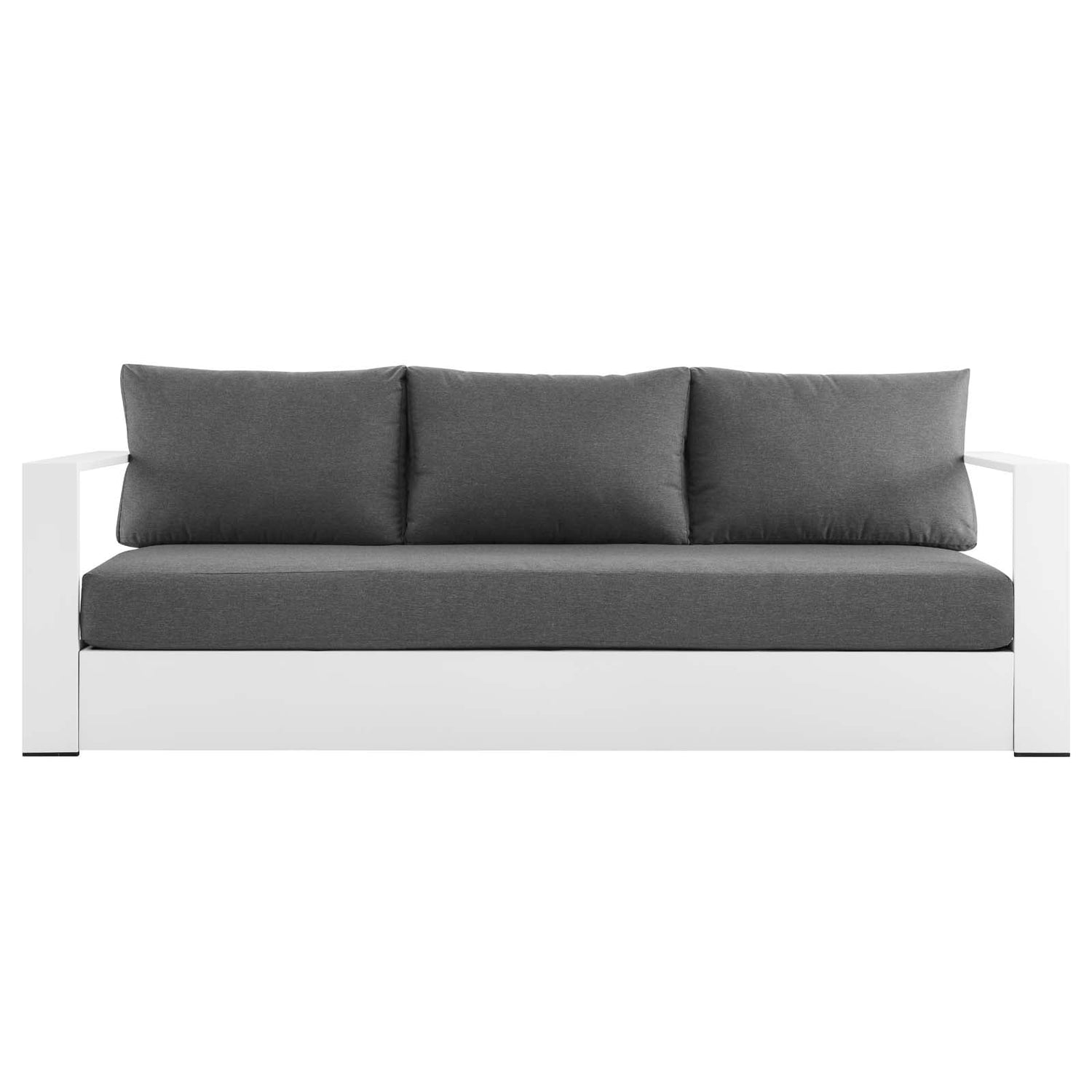 Tahoe Outdoor Patio Powder-Coated Aluminum Sofa By HouseBean