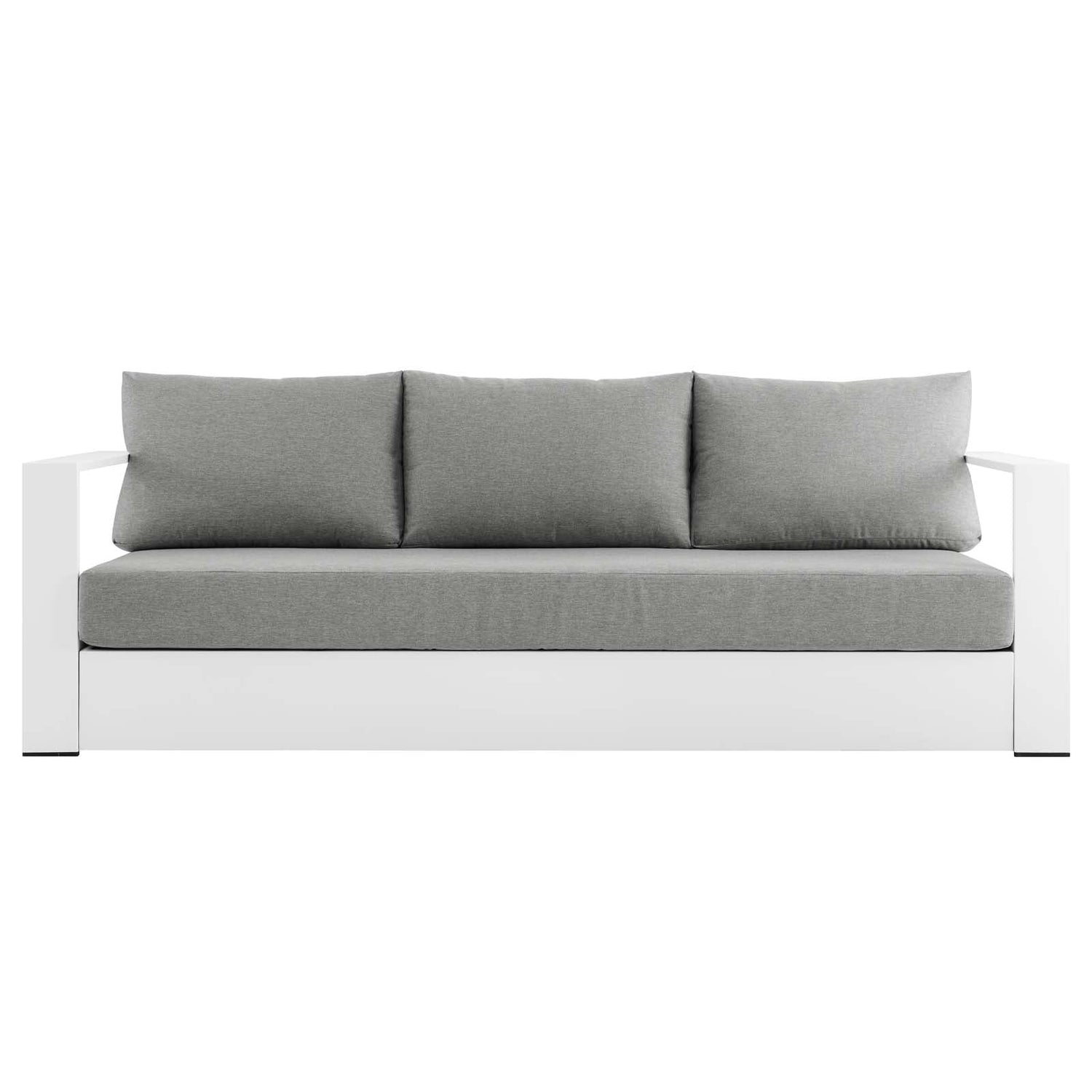 Tahoe Outdoor Patio Powder-Coated Aluminum Sofa By HouseBean