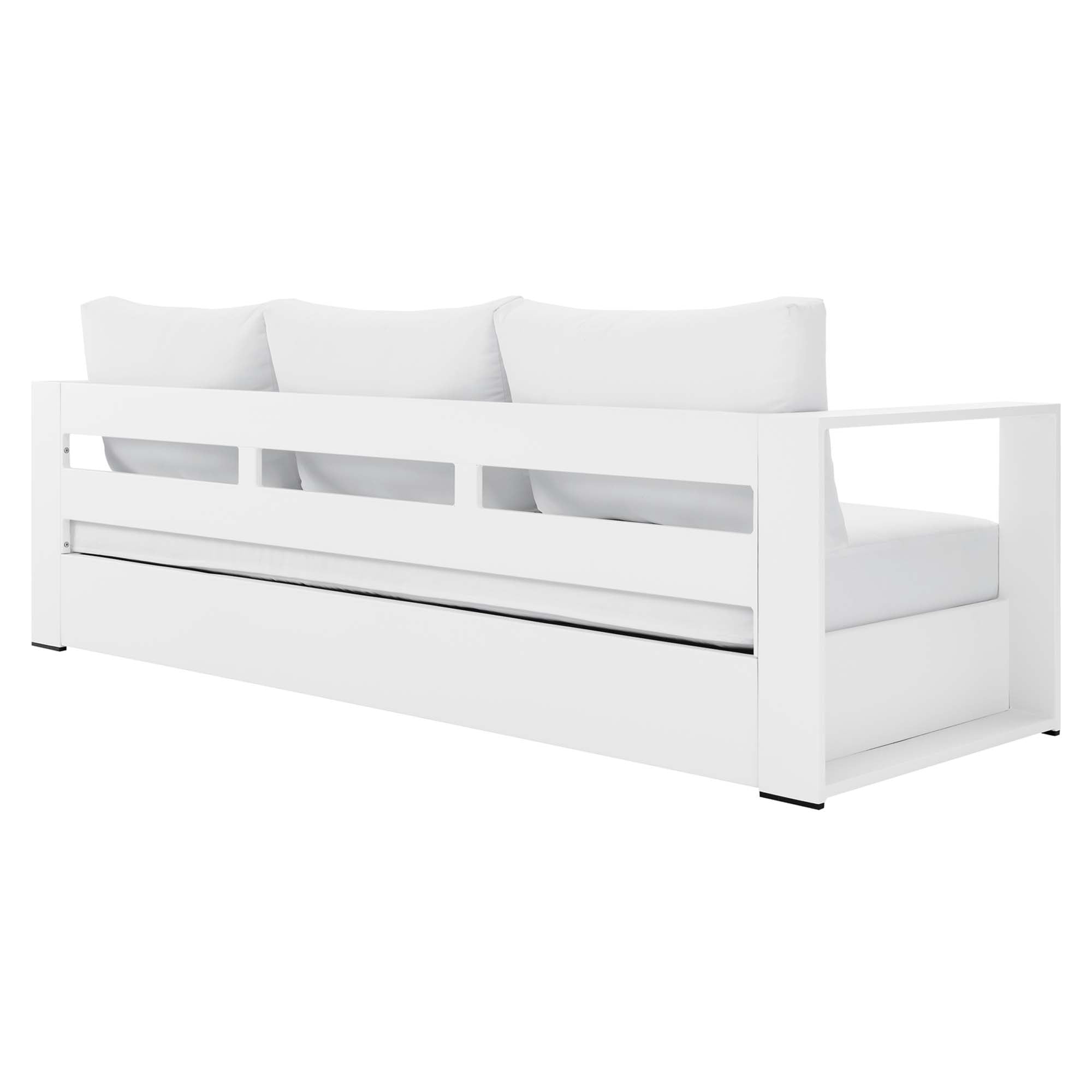 Tahoe Outdoor Patio Powder-Coated Aluminum Sofa by Modway