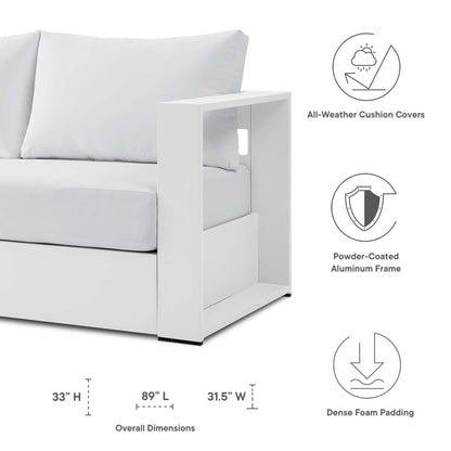 Tahoe Outdoor Patio Powder-Coated Aluminum Sofa by Modway