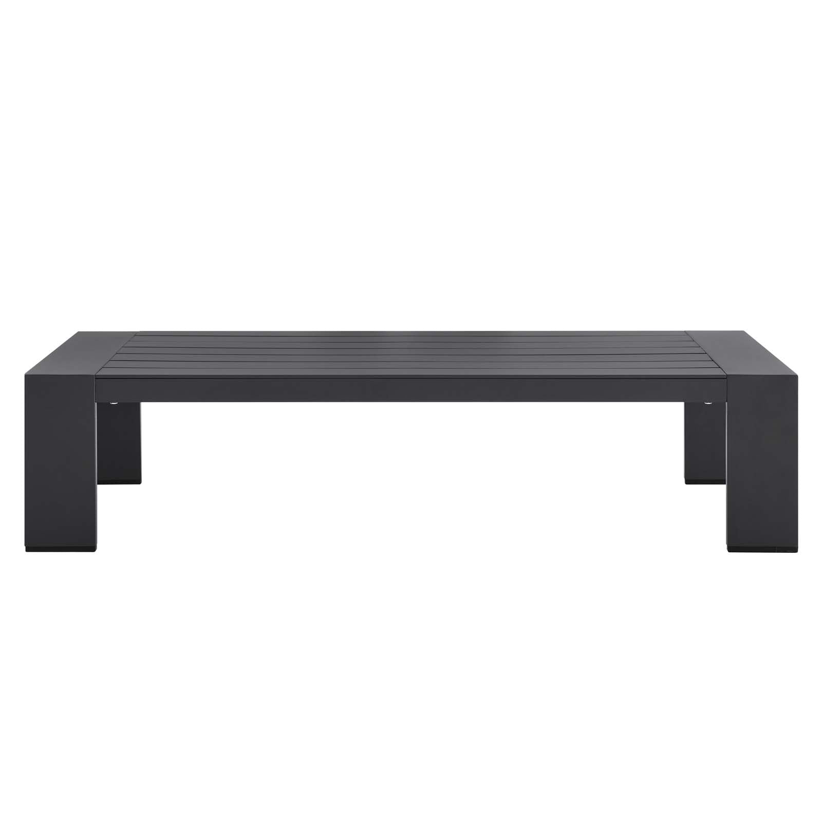 Tahoe Outdoor Patio Powder-Coated Aluminum Coffee Table By HouseBean