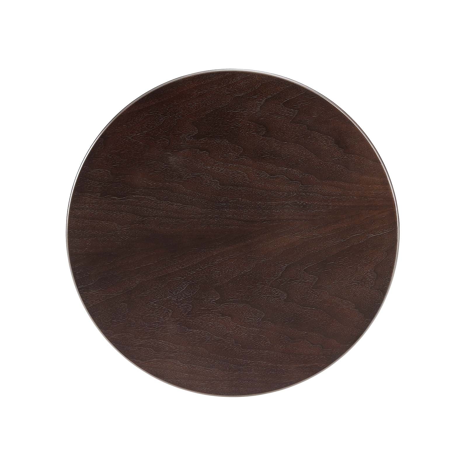 Lippa 20&quot; Round Wood Grain Side Table By HouseBean