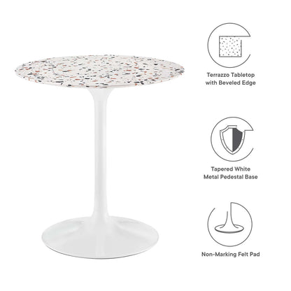 Lippa 28&quot; Round Terrazzo Dining Table By HouseBean