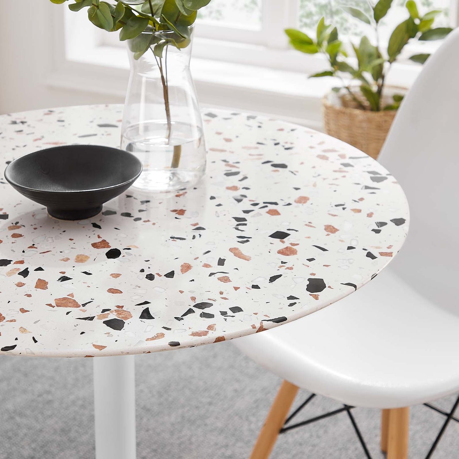 Lippa 28&quot; Round Terrazzo Dining Table By HouseBean