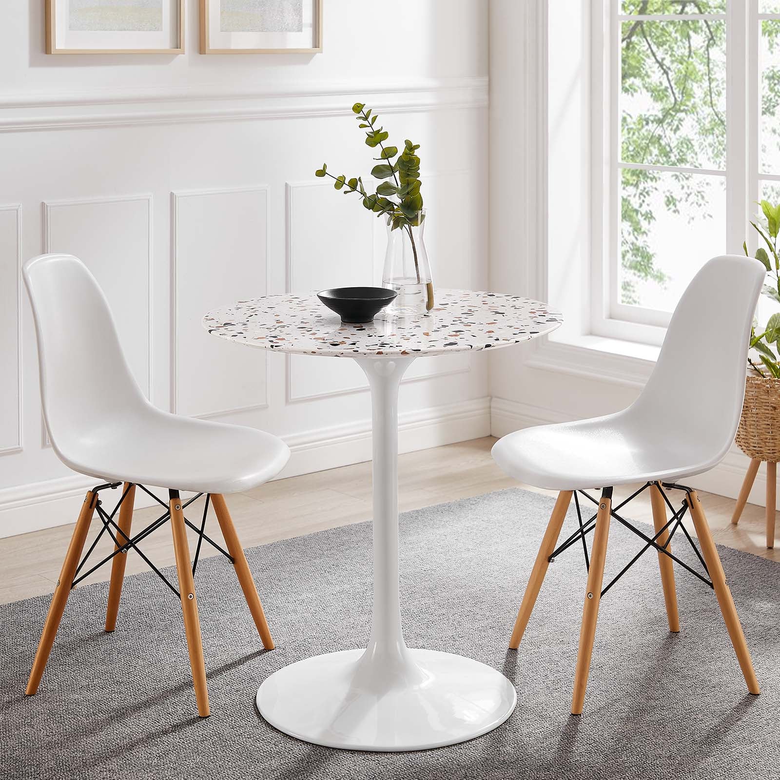 Lippa 28&quot; Round Terrazzo Dining Table By HouseBean