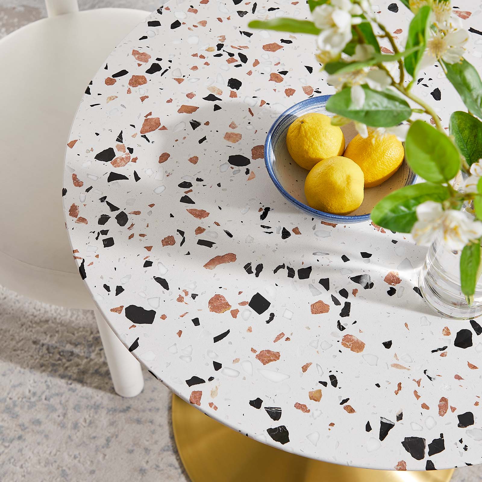 Lippa 28&quot; Round Terrazzo Dining Table By HouseBean