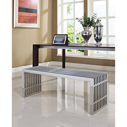 Gridiron Large Stainless Steel Bench By HouseBean