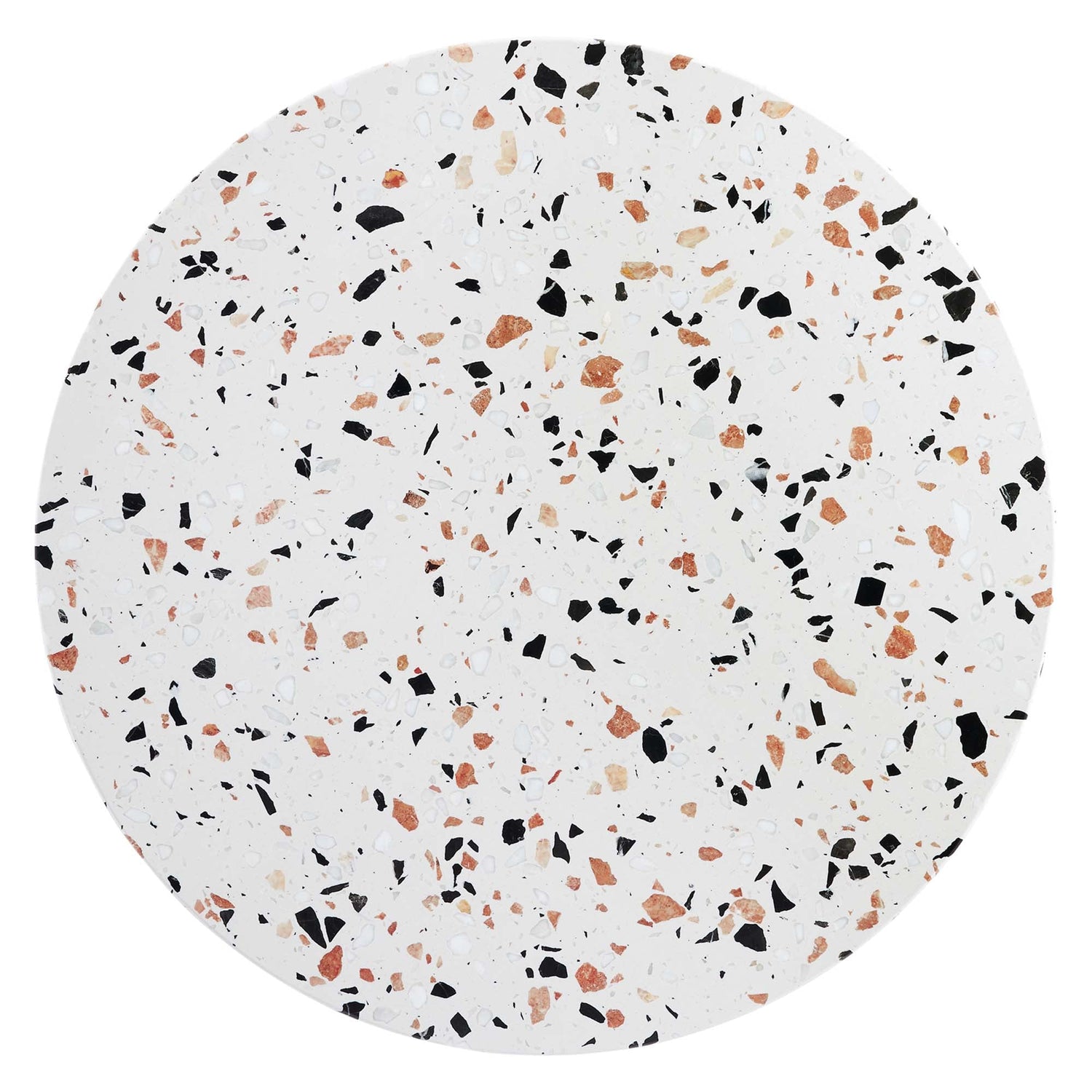 Verne 28&quot; Round Terrazzo Dining Table by Modway