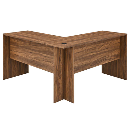 Venture L-Shaped Wood Office Desk By HouseBean