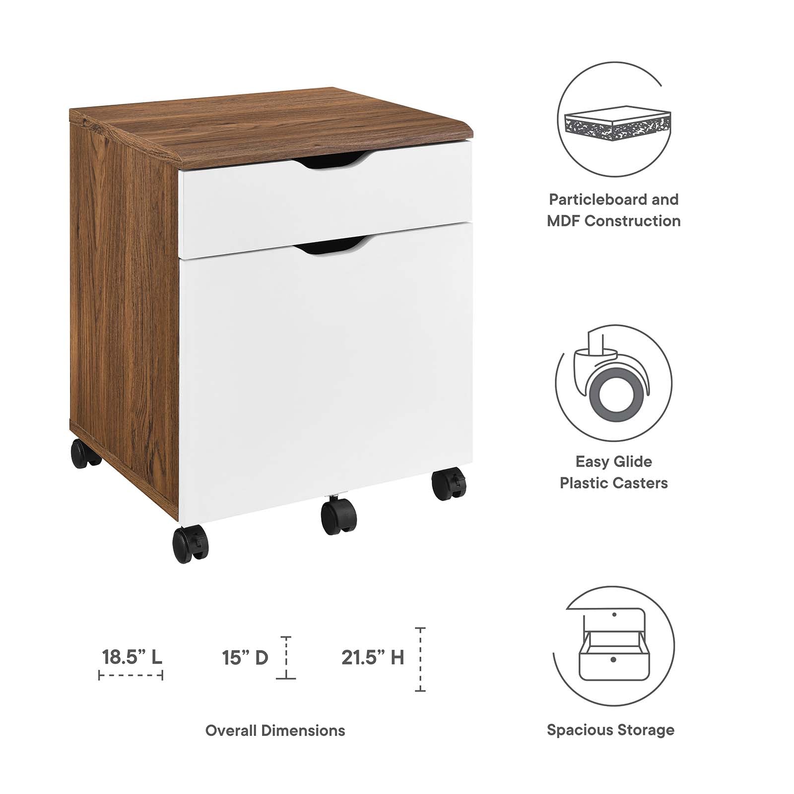 Envision Wood File Cabinet By HouseBean