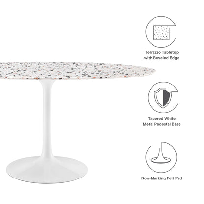 Lippa Oval Terrazzo Dining Table by Modway