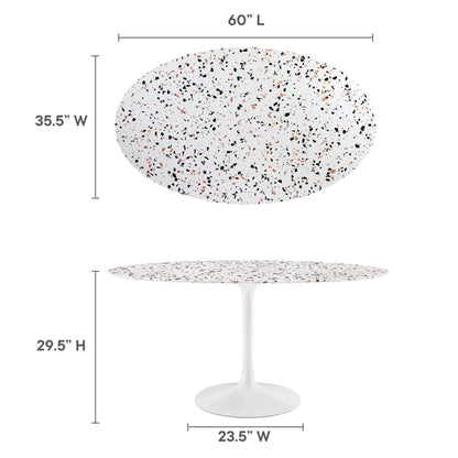 Lippa Oval Terrazzo Dining Table by Modway