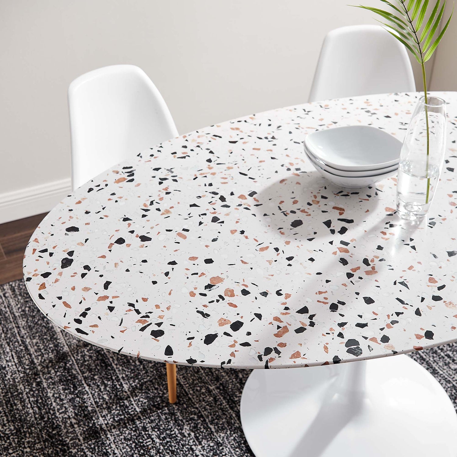Lippa Oval Terrazzo Dining Table by Modway
