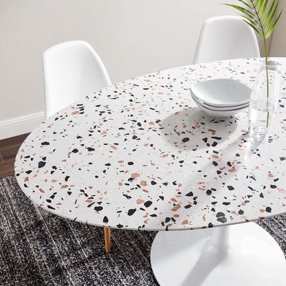 Lippa Oval Terrazzo Dining Table by Modway