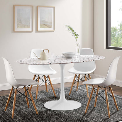 Lippa Oval Terrazzo Dining Table by Modway