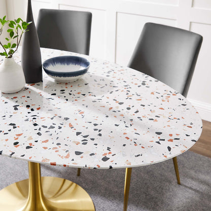 Lippa Oval Terrazzo Dining Table by Modway