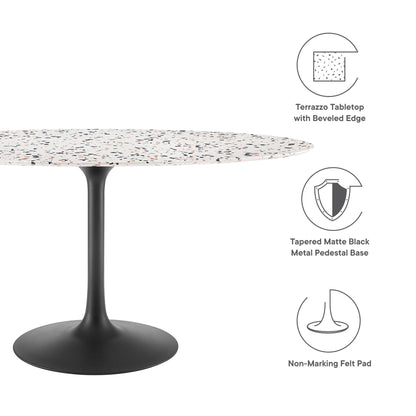 Lippa Oval Terrazzo Dining Table by Modway