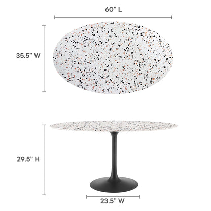 Lippa Oval Terrazzo Dining Table by Modway