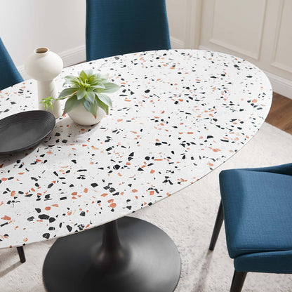 Lippa Oval Terrazzo Dining Table by Modway
