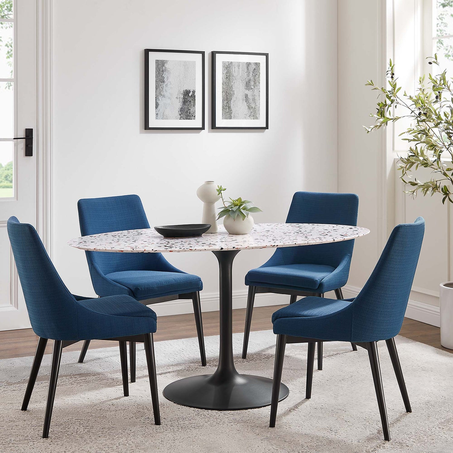 Lippa Oval Terrazzo Dining Table by Modway