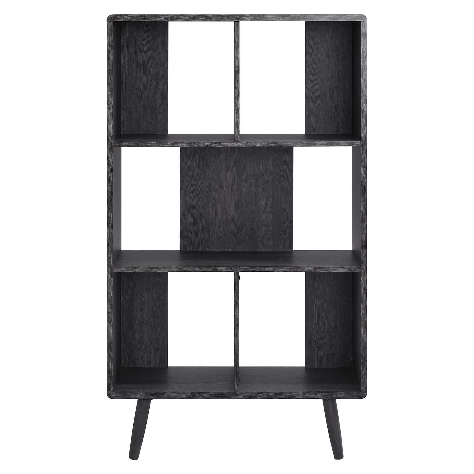 Transmit 5 Shelf Wood Grain Bookcase By HouseBean