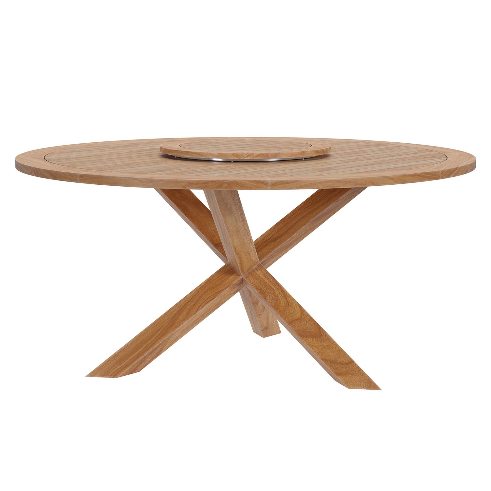 Wellspring 63&quot; Outdoor Patio Teak Wood Dining Table by Modway