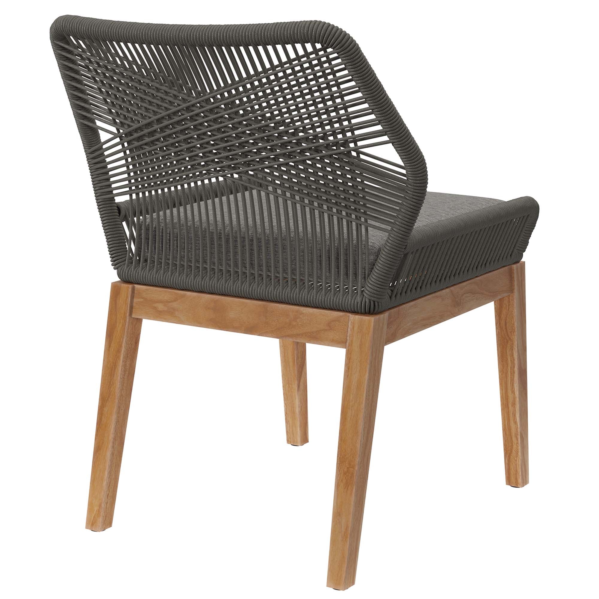 Wellspring Outdoor Patio Teak Wood Dining Chair by Modway