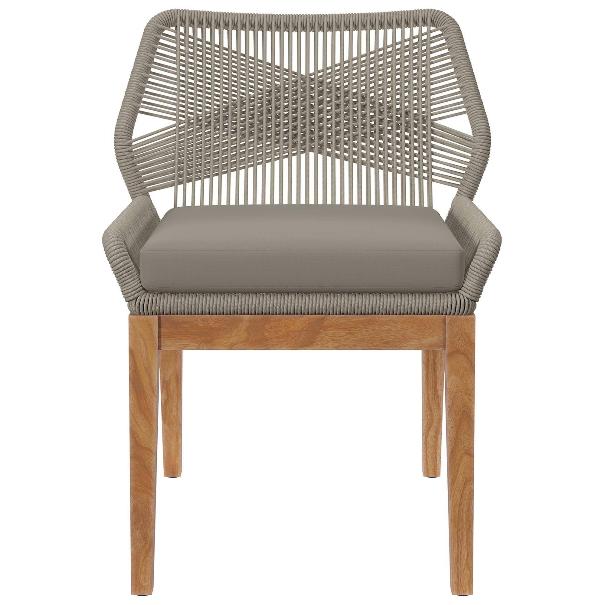 Wellspring Outdoor Patio Teak Wood Dining Chair by Modway