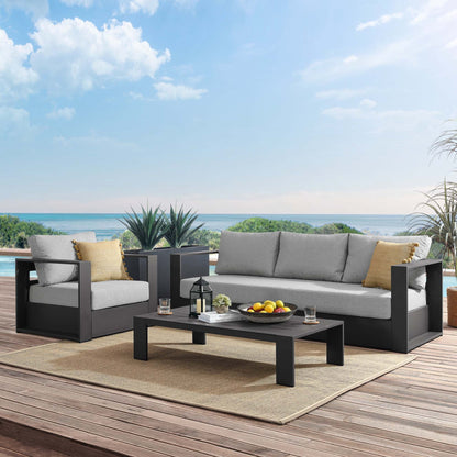 Tahoe 3-Piece Outdoor Patio Powder-Coated Aluminum Set by Modway