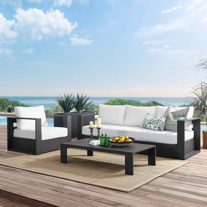 Tahoe 3-Piece Outdoor Patio Powder-Coated Aluminum Set by Modway