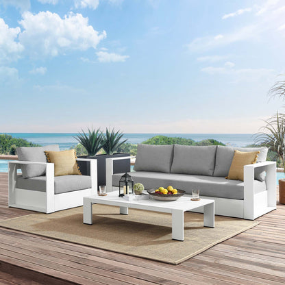 Tahoe 3-Piece Outdoor Patio Powder-Coated Aluminum Set by Modway