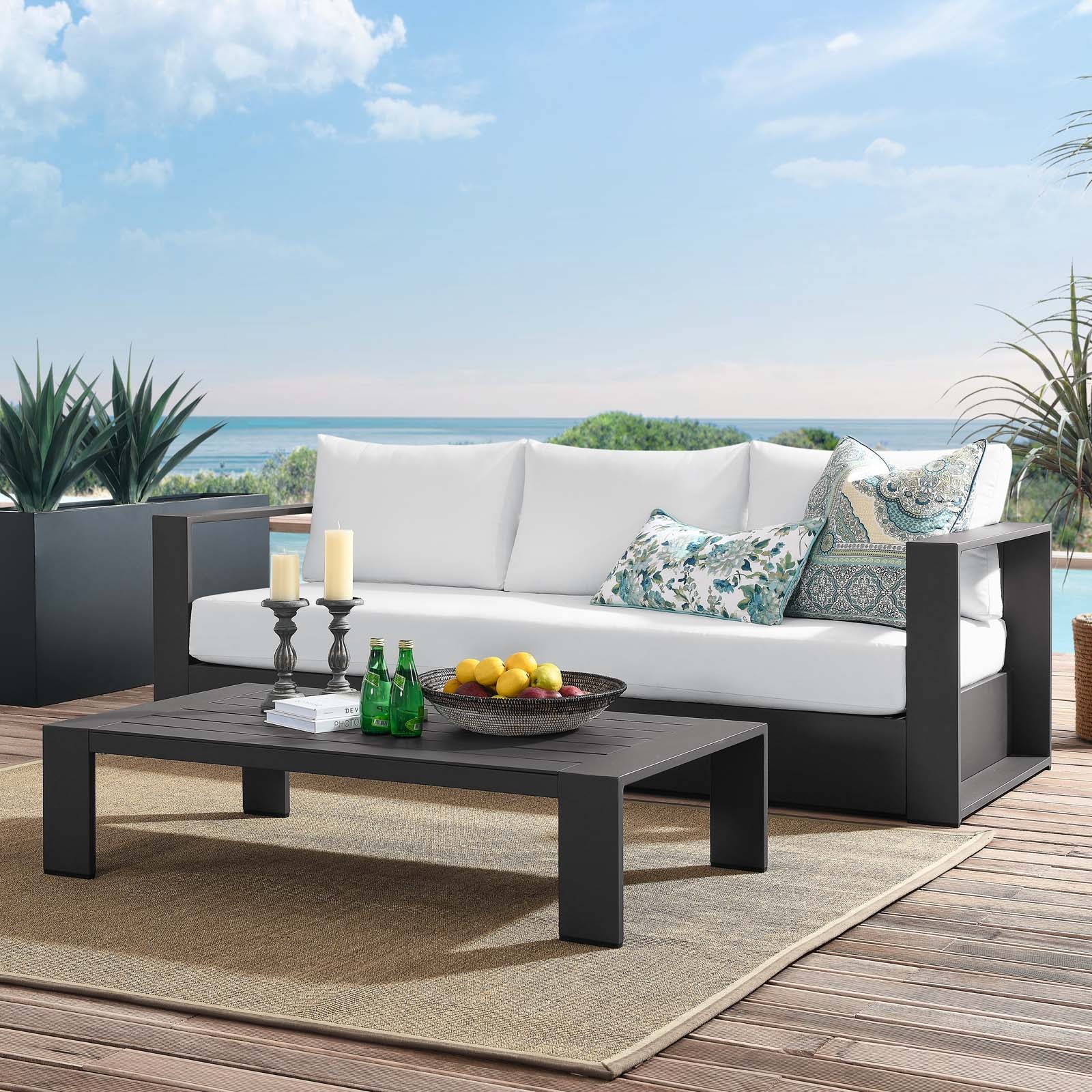 Tahoe Outdoor Patio Powder-Coated Aluminum 2-Piece Set By HouseBean